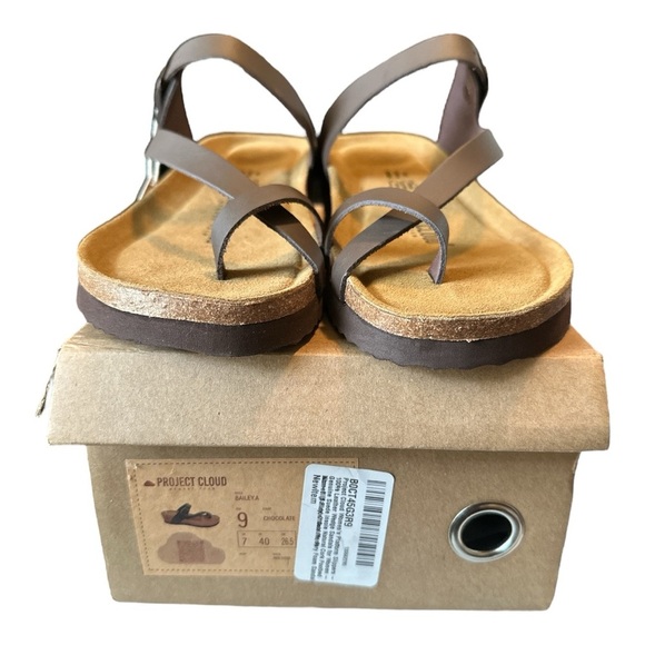 Project Cloud Lian Genuine Leather Cork Footbed Sandals – Size 9 – New - Picture 6 of 7